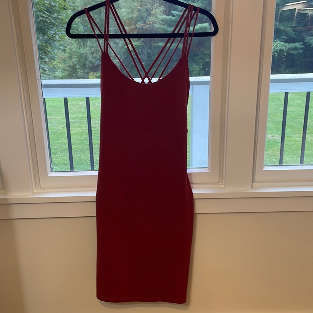 Maroon Windsor dress